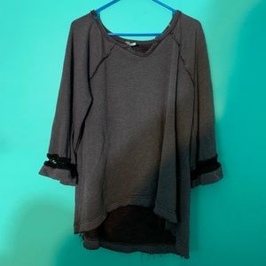 Free People Maroon Sweater